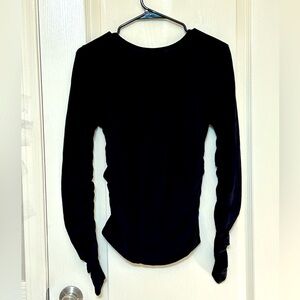 Women’s Ruched Side Long Sleeve Top